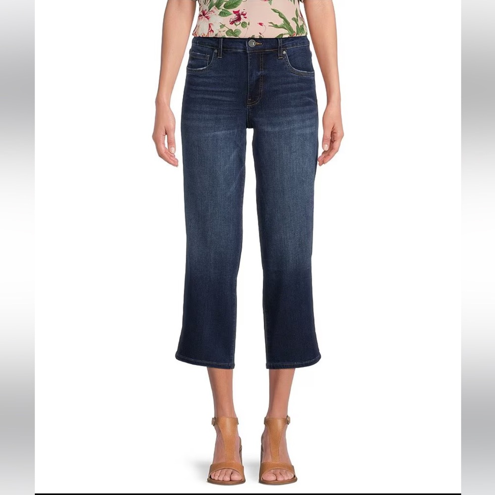 KUT FROM THE KLOTH Charlotte High Rise Fab At Fit Technique Culotte Crop Jeans